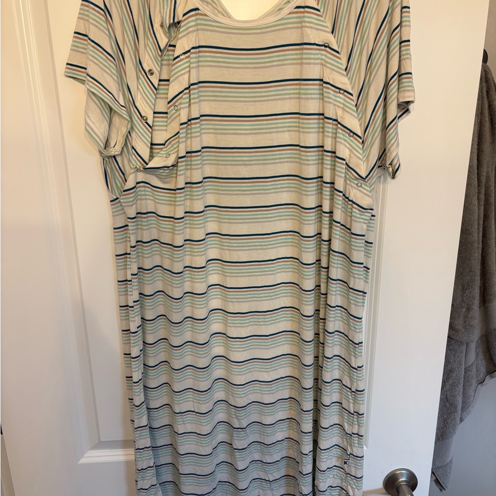 Kickees Super Soft Maternity Hospital Button up Pajamas